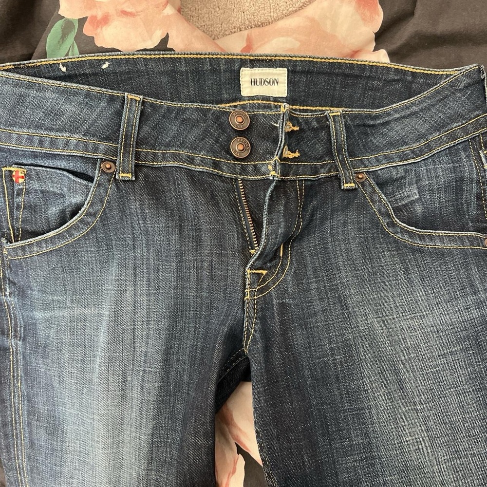 hudson low rise jeans